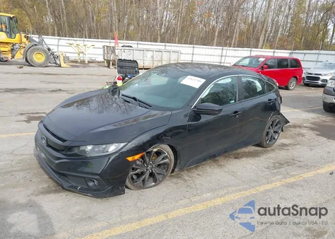 2020 Honda Civic Sport z USA, uszkodzony, nr VIN 19XFC2F89LE025372